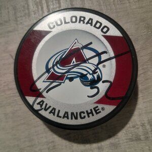 Signed Adam Foote Hockey Puck